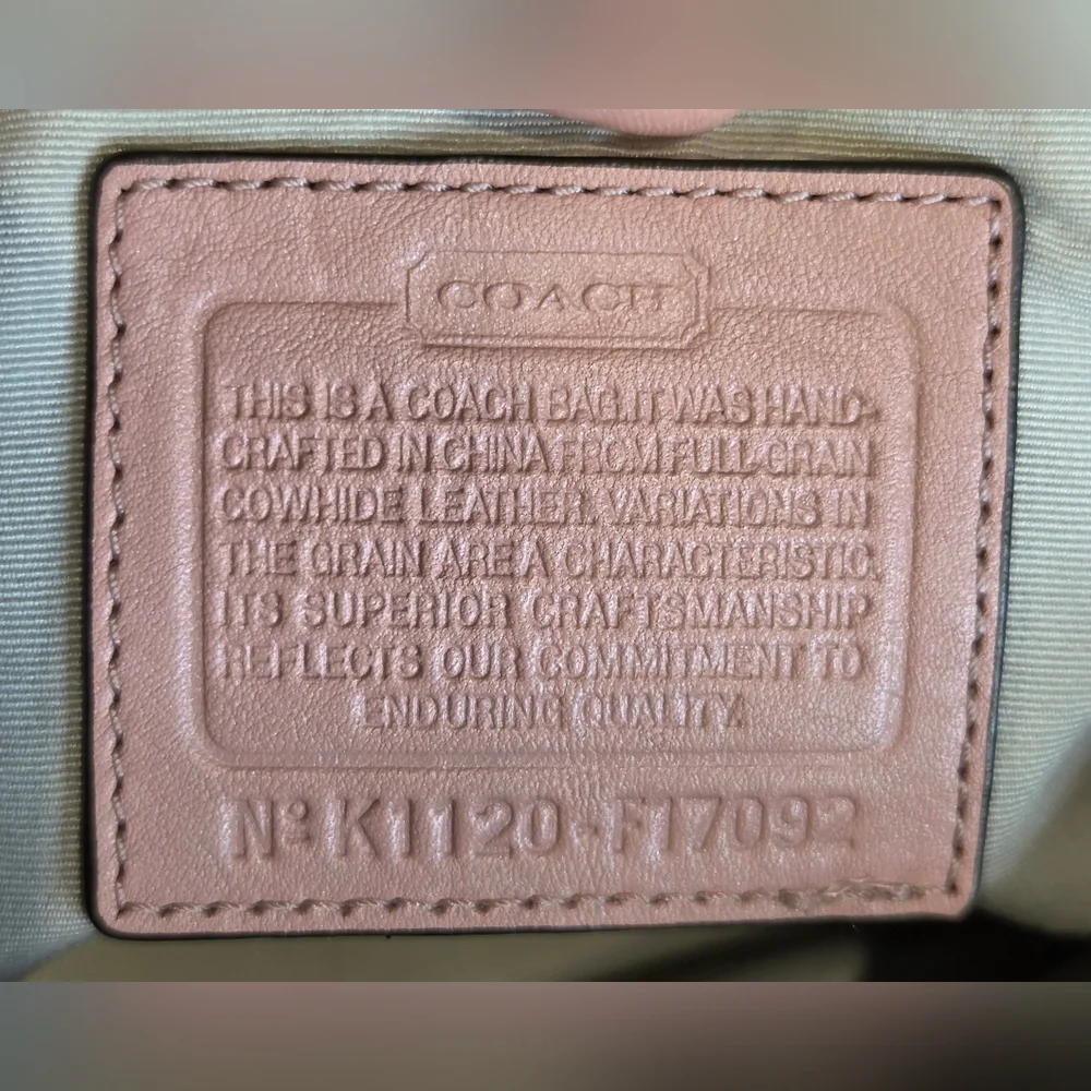 Coach Soho Lynn Hobo Bag Rose Pink Leather - Picture 11 of 15